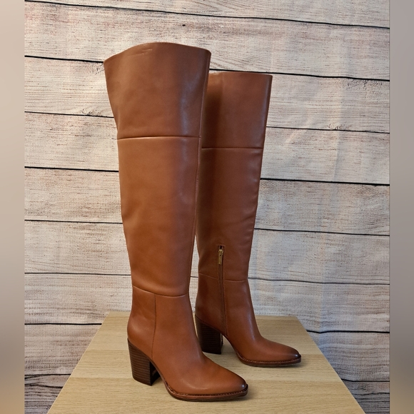 Vince Camuto Paulie Over the Knee Leather Boot . - Picture 1 of 10